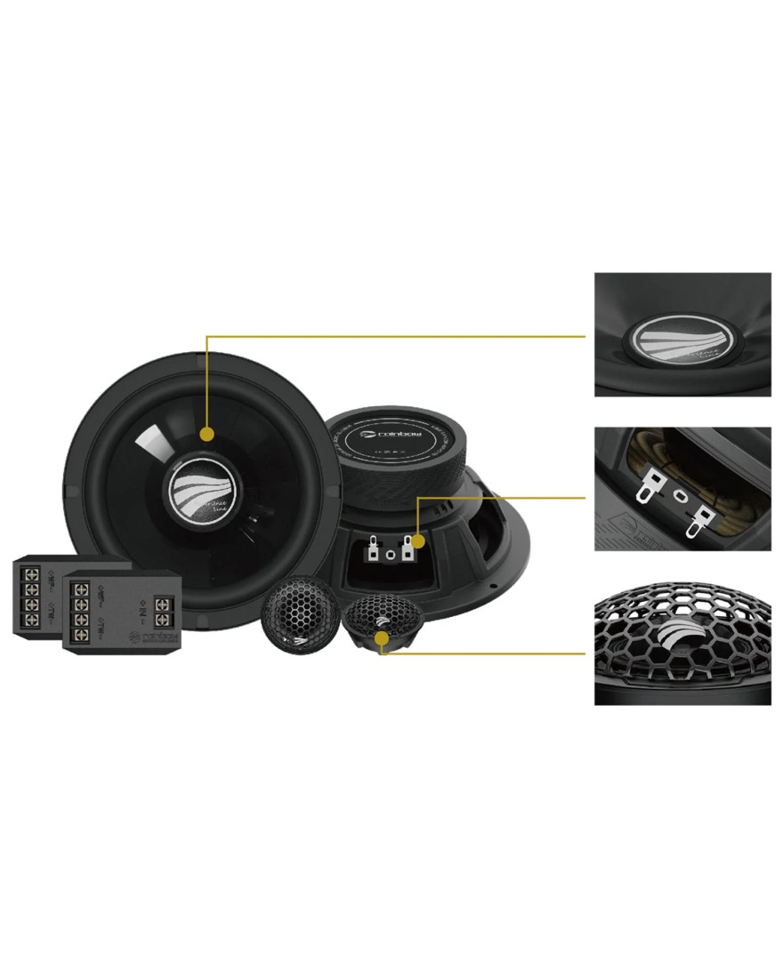 Rainbow Audio EL C260S 6.5inch 2 Way Component Speakers Set